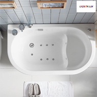 Jacuzzi Bubbles Massage Small Bath Tub Tab Mandi Acrylic With Seater Shower Set Anti Slip Bottom