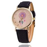 ♞,♘Uniheart Geneva leather Wrist Watch Dream catcher Watch