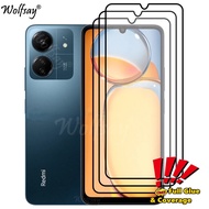 Full Cover Screen Protector For Xiaomi Redmi 13C Tempered Glass For Redmi 13C Glass For Redmi 13C Gl