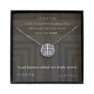 EFYTAL アクセサリー ブランド かわいい おしゃれ EFYTAL Religious Gifts for Women, 925 Sterling Silver Faith Cross Neckl