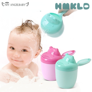 [HMKLD] Cute Cartoon Shampoo Cup Kids Wash Hair Shampoo Cup Baby Spoon Shower Bath Water Swimming Head Watering Bottle Bath Product