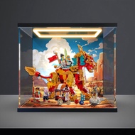 80066 Storage Box Type Acrylic High Building Blocks Back to Applicable Fire Kirin Model Music Assemb