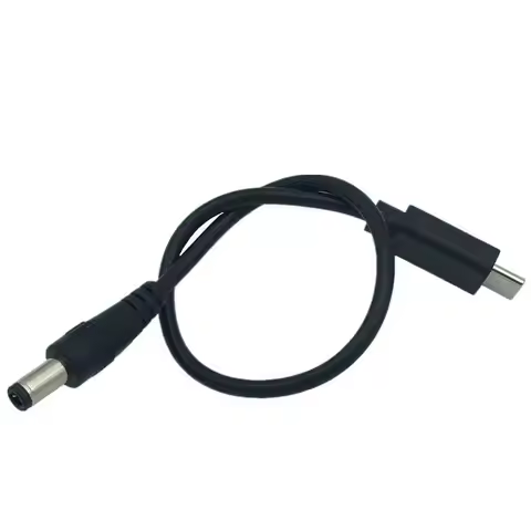 USB 3.1 Type C USB-C to DC 5.5 x 2.5mm Power Jack Extension Charge Cable 0.25m