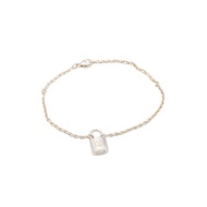 LOUIS VUITTON LV 路易威登 Silver Lockit 手鍊 925純銀 Q95450