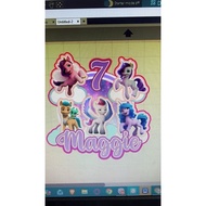 Cistom made Cake Topper NEW DESIGN/LAYOUT