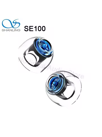 SHANLING SE100 HiFi Silicone Eartips Earplug Nozzle Tip Built-In Metal Divider Earphone Silicone Cas