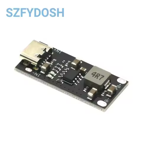 IP2312 Type-C 3A Fast Charging Module, 5V Input for 4.2V/4.35V Li-Po Battery CC/CV Mode with Protect