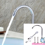 ELEGA Kitchen Sink Water Faucet  Arc Basin Faucet Foot Pedal Control Water Tap