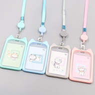AlarmCW from Creative Cats Retractable Lanyard Card Holder Student Hanging Neck Phone Lanyard Badge Subway Access Soft Sillicone Card Holder