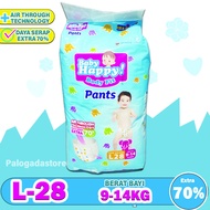 Pampers Baby Happy Popok Murah Popok Baby Happy ukuran L 28