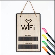 Bảng gỗ password wifi dán&treo tường Biển gỗ mật khẩu wifi bảng treo wifi bảng wifi.̂ ̣̂ -