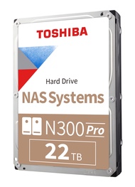Toshiba N300 PRO 22TB Large-Sized Business NAS (up to 24 Bays) 3.5-Inch Internal Hard Drive - Up to 