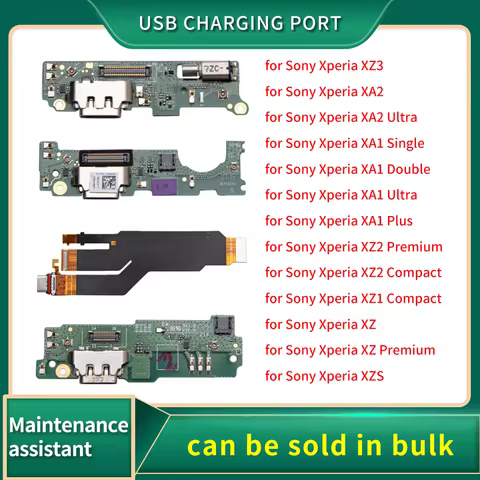 USB Charging Port Connector Board Flex Cable For Sony Xperia XA2 XA1 XZ3 XZ2 XZ1 XZS XZ Premium Comp