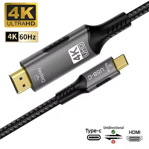 4K@60Hz USB C to HDMI 2.0 Adapter 2K@120Hz Thunderbolt 3/4 Compatible for MacBook, iPad Pro - 4K HDM