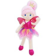 June Garden 16" Enchanted Garden Fairy Doll Siofra - Plush Stuffed Soft Doll Girl Gift - Fushia Outf