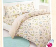 ( COSTCO 好市多 代購 ) 100%純棉雙人床包兩用被套4件組 - 角落小夥伴 彩色塗鴉
