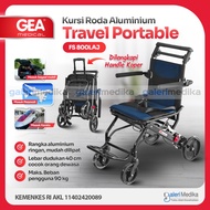 Kursi Roda Travel GEA FS 800LAJ Aluminium + Pole / Kursi Roda Traveling GEA FS 800 LAJ + Handle