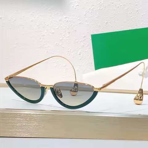 Ins 1700LA Handmade Long Arm Fashion Sunglasses Uv400 Designer Cateye Gradient Optical Prescription 