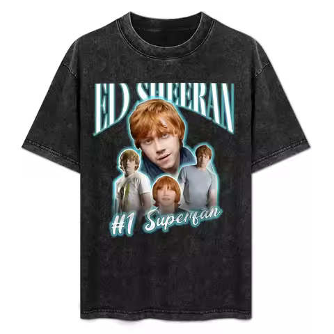 ALL Star I love Ed Sheeran T-Shirt Everyday Wear Basic Short Sleeve Top