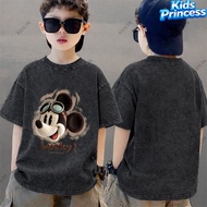 COD 2026 New Products Loose Fit Round Neck Children's shirt kids Distressed t-shirt Cotton Boys Clot