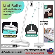 ***2 WEEKS QUARANTEE*** Long Extra sticky 16/19/24cm Sticky Lint Roller Detachable Rod Floor Lint Ro