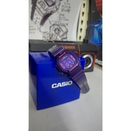 casio baby g BG5600SA,hype color edition,purple cc6,LCD purple,wording pink colour,used item,bnb pun