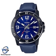 Casio MTP-VD01BL-2B Blue Leather Band Watch For Men