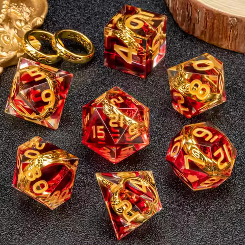 Lord of Dice the Ring Polyhedral Dice Set for the Lord of the Rings D&D Dice For Dungeons And Dragon