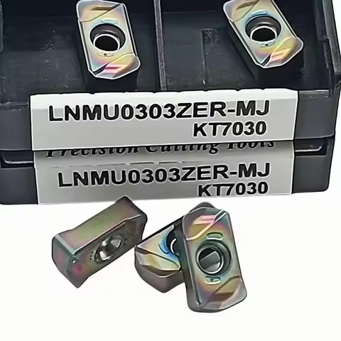 10PCS quenching Turning insert LNMU0303ZER MJ KT7030 carbide double-sided fast feed cutting insert c