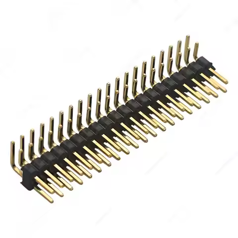4 PCS 40Pin Strip Dual Male Header Pin Double Row Straight Connector Pin Header Strip Compatible wit