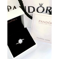 Pandora Blossom Promise Ring w/ Box (Adjustable) Ring Free Earrings Gift for Engagement Anniversary