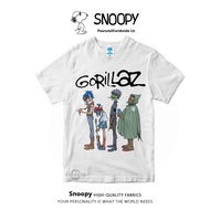 GORILLAZ WHITE band t-shirt - CLINT EASTWOOD Premium tshirt gorillaz