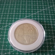 Duit Syiling RM1 Sambutan 100 Tahun Getah Asli.