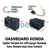 TOMBOL Honda Car Light Switch One / Two Switch On Off Button 12V Dashboard Interior One Two Button