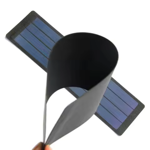 2W 6V Thin Film Flexible Solar Panel Amorphous Silicon Rollable Flex Super Slim Solar Panels 365*85*