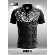shangsong T004 BATIK SONGKET SUBLIMATION POLO COLLAR TSHIRT