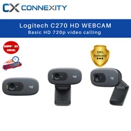 Logitech C270 HD Webcam 960-000584 720p/30fps Logitech Webcam C270 for Laptop Monitor Desktop PC HD 