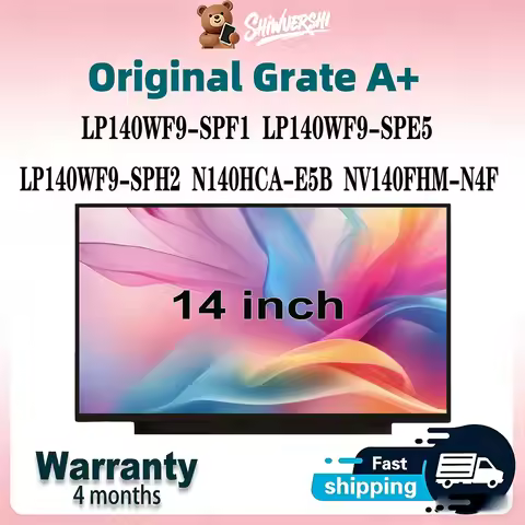 Original New A+ 14 inch Laptop Lcd Screen Display Panel Slim LP140WF9 SPF1 LP140WF9 SPE5 LP140WF9 SP