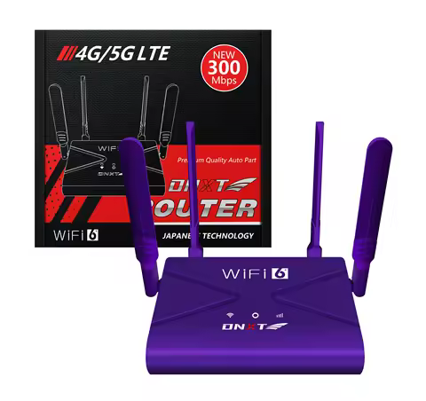 DNXT 4G CPE Wireless Router 4 Antenna Router Indoor Wifi Broadband Hotspot, 4g Router with Sim Card 
