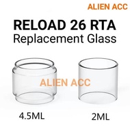 (SRDK) Kaca Reload 26 RTA Replacement Glass Tank Pyrex Gelas