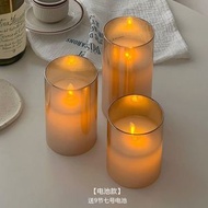 搖擺燈芯led電子蠟燭燈 創意模擬蠟燭小夜燈 臥室桌面裝飾氣氛燈