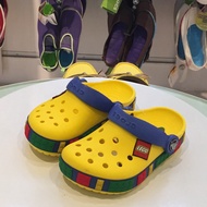 Crocsรองเท้าเด็กเลโก้ของ เด็กผู้ชายและเด็กผู้หญิงรองเท้าชายหาดรองเท้าแตะรองเท้าแตะ