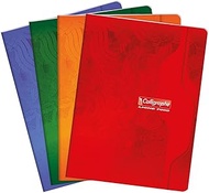 Calligraphe 7148C Stapled Notebook (Brand of Clairefontaine) 17 x 22 cm 192 Large Squared Pages 70 g