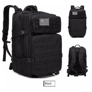 45L Army Military Outdoor School Camping Travel Attack Tactical Backpack Bag Trekking Hiking sport B