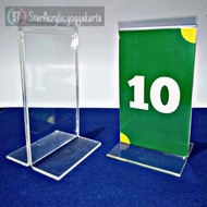 Acrylic Table Number 12x8 cm