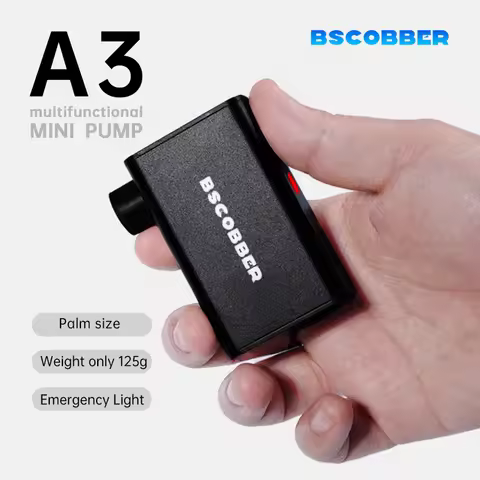 Portable mini Pump for Bike Tires - Mini Air Compressor Cycling Tire Inflator 100PSI - Mountain Bike