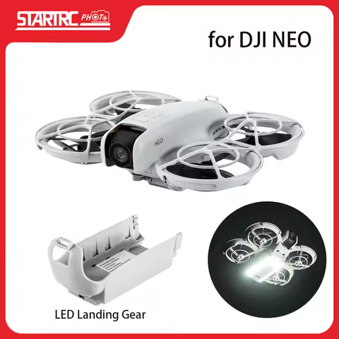 LED Light Landing Gear 2-in-1 Kit for DJI Neo Night Flying Lights Drone Accessories 60 Mins Battery 