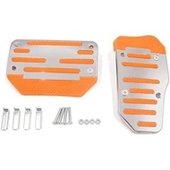 XYWHPGV 2 in 1 Non- Universal Automatic Car Gas Brake Pedal Pads Cover Orange(5ab1c 18591 ab7dd 8dc8