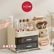 AKANO - AKIRA Aesthetic Makeup Organizer Box Aesthetic Cosmetic Storage Box Skincare Storage Box Mul