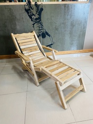 เก้าอี้ระนาดไม้สัก ขนาด70*160สูง80cm. เปลนอนไม้สัก พับเก็บได้ มีที่วางขา ปรับระดับได้ เก้าอี้นอนไม้ส